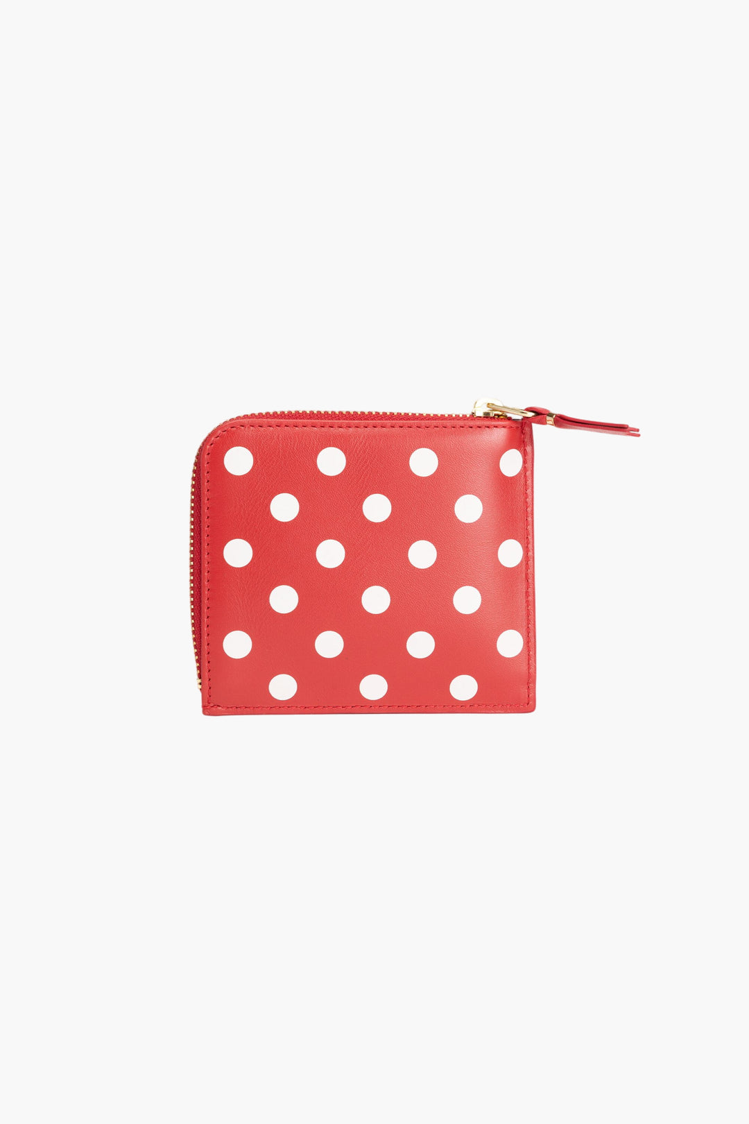 Portafoglio rosso a pois Comme des Garcons: accessorio elegante e resistente