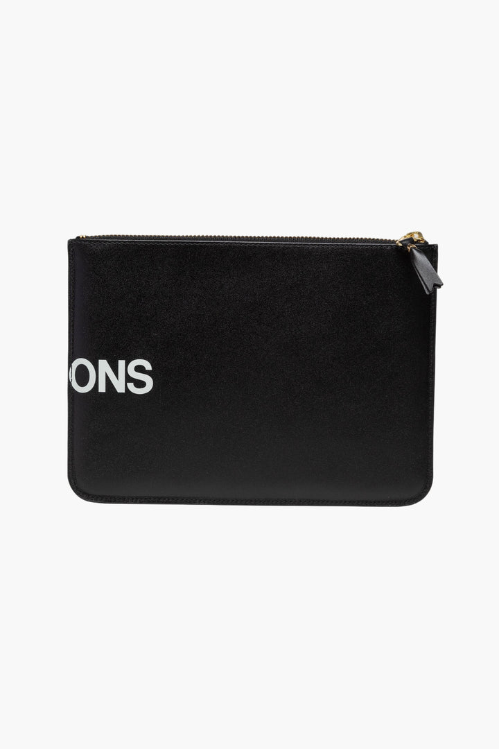 Comme des Garçons Black Wallet with Iconic Logo Design