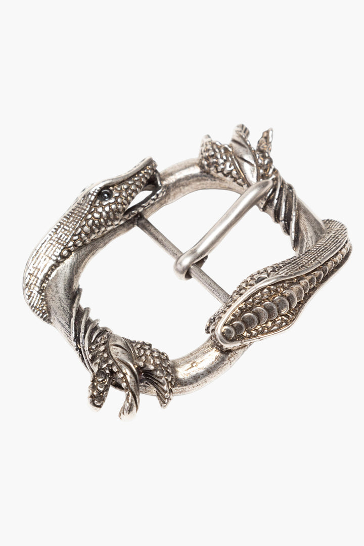 Prada Accessories Silver with Serpent Detailing - Made in Italy