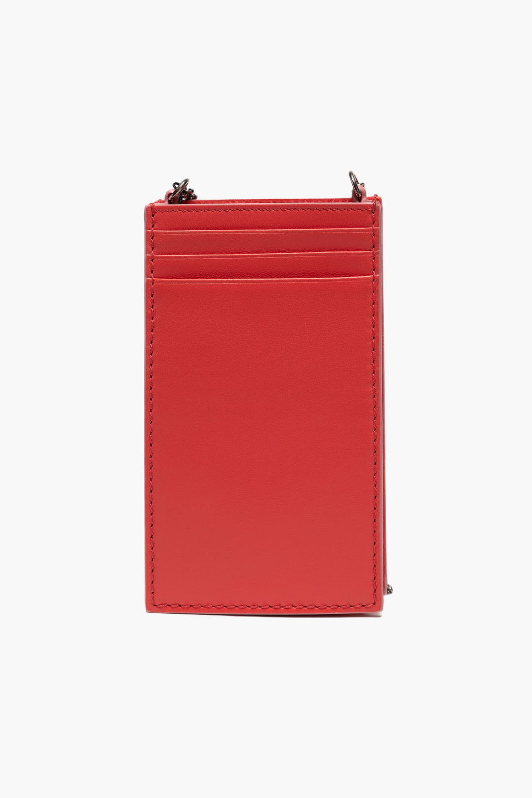 Alexander McQueen I-Tech Coral Red Pouch with Chain Strap