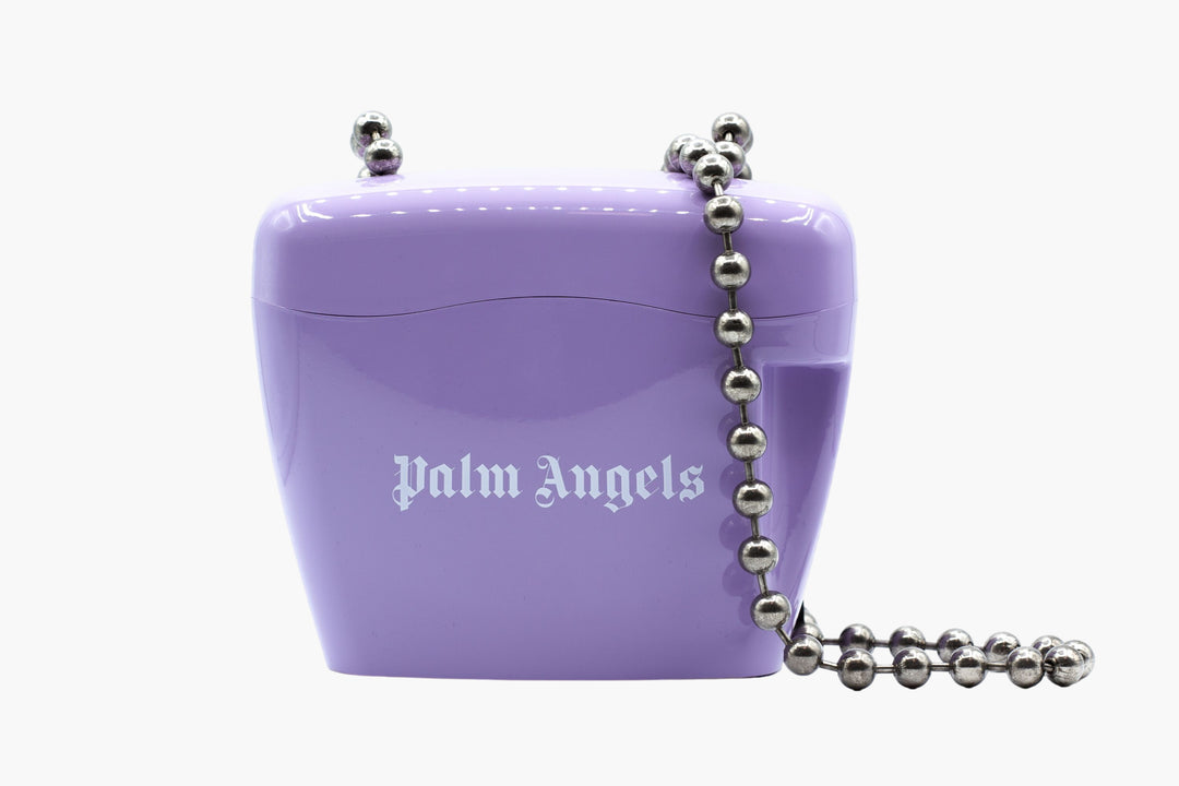 Borsa Palm Angels Lilac con tracolla a catena metallica