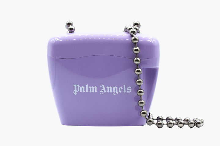 Palm Angels Lilac Bag with Metallic Chain Strap