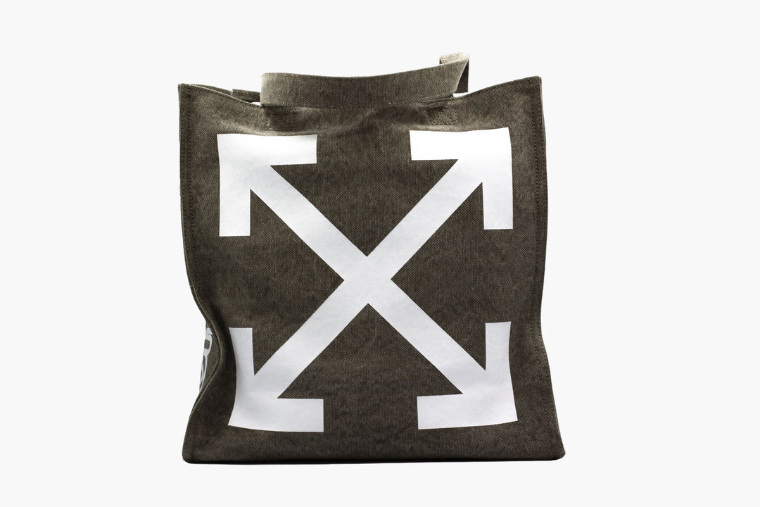 Off-White Iconic Arrow Design Green-White Bag with Dust Bag and Tags