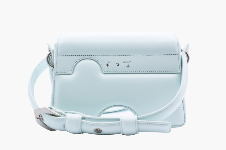 Off-White Blue Bag with Elephant-Inspired Silhouette, Spacious Interior & Comfortable Strap