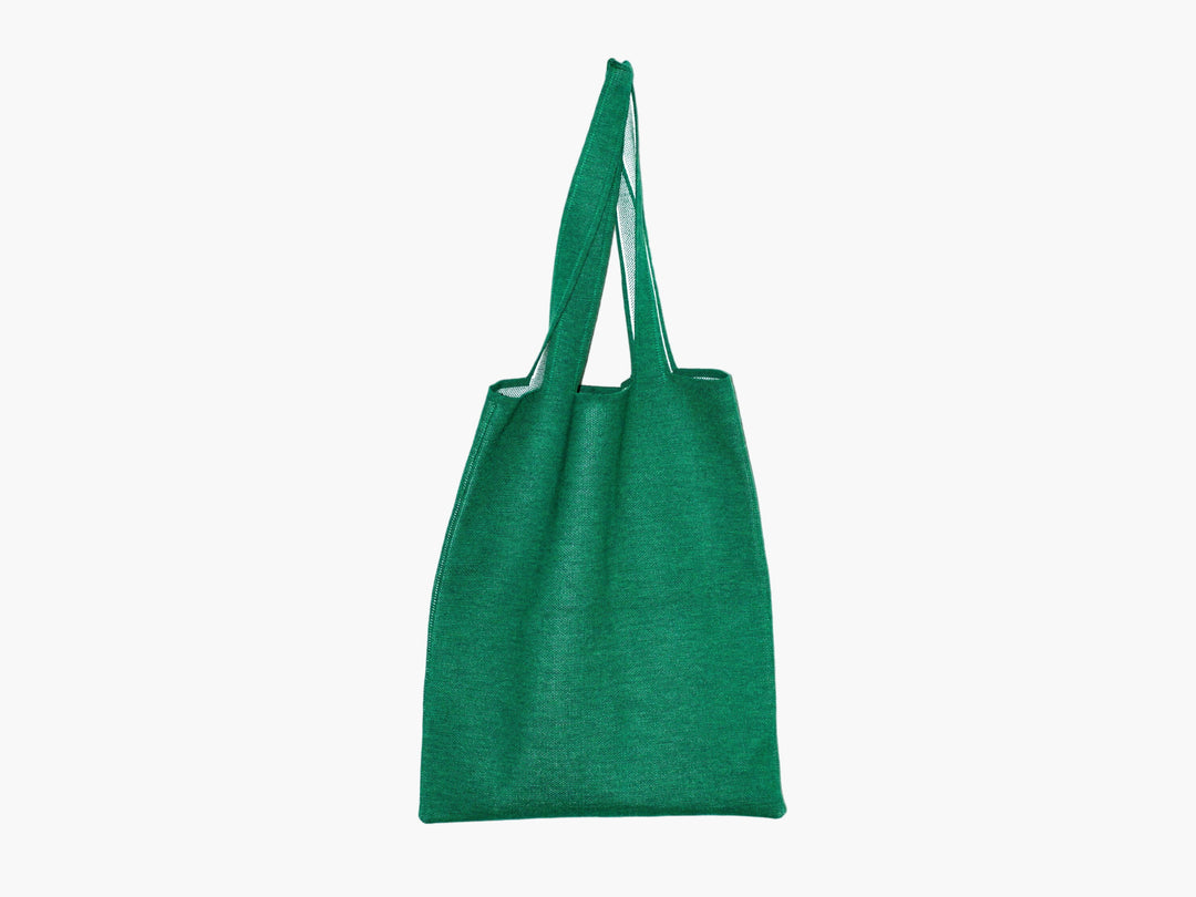 Borsa tote Palm Angels con logo verde-bianco - Iconica e spaziosa