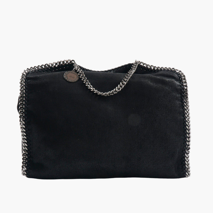 Stella McCartney Black Bag with Chain Detail - Eco-Friendly Designer Handbag