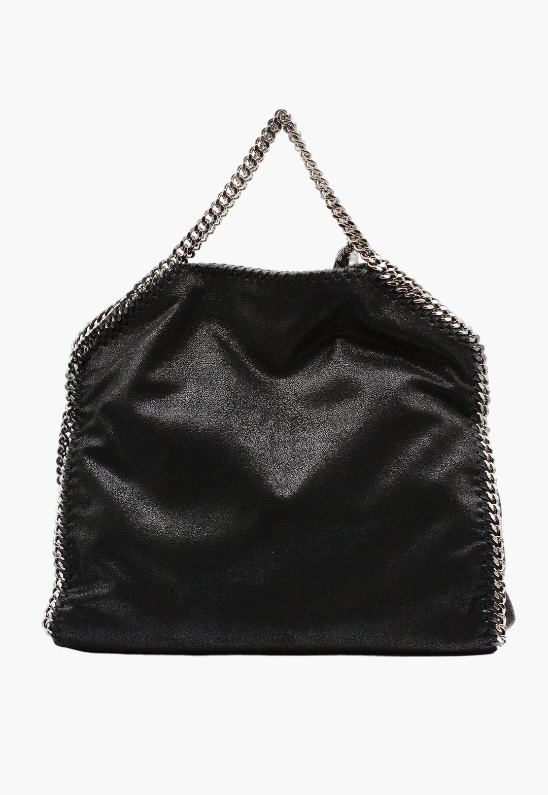 Stella McCartney Black Bag with Chain Detail - Eco-Friendly Designer Handbag