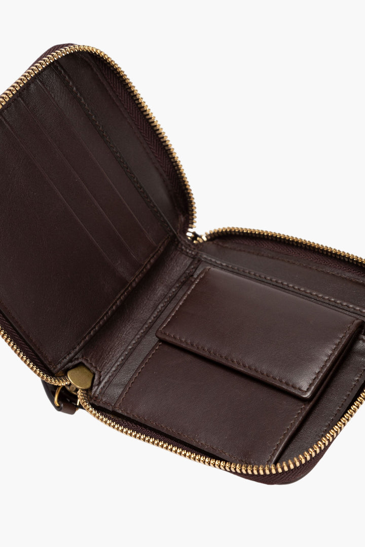 Salvatore Ferragamo Brown Leather Wallet - Made in Italy, Compact and Stylish Design