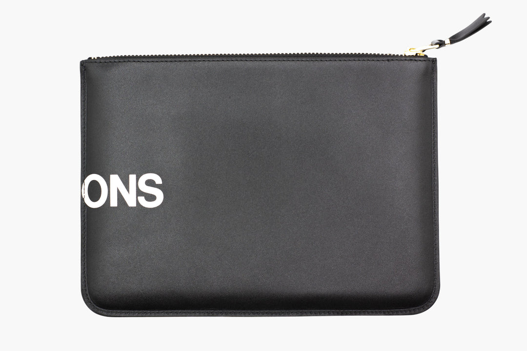 Comme des Garçons Black Wallet with Iconic Logo Design