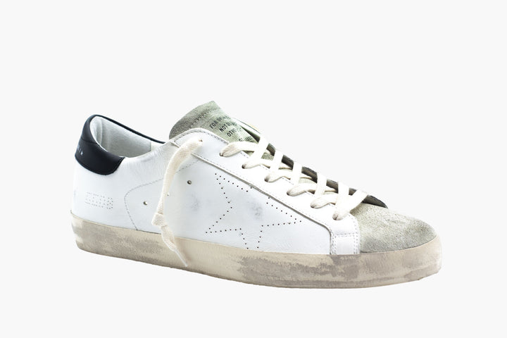 Golden Goose White Sneakers with Distressed Design - Made in Italy