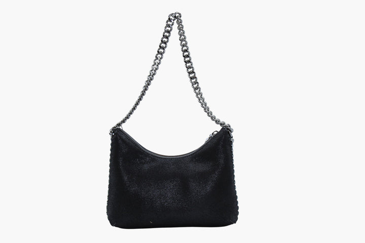 Stella McCartney Black Bag with Signature Chain Strap - Elegant & Spacious Design