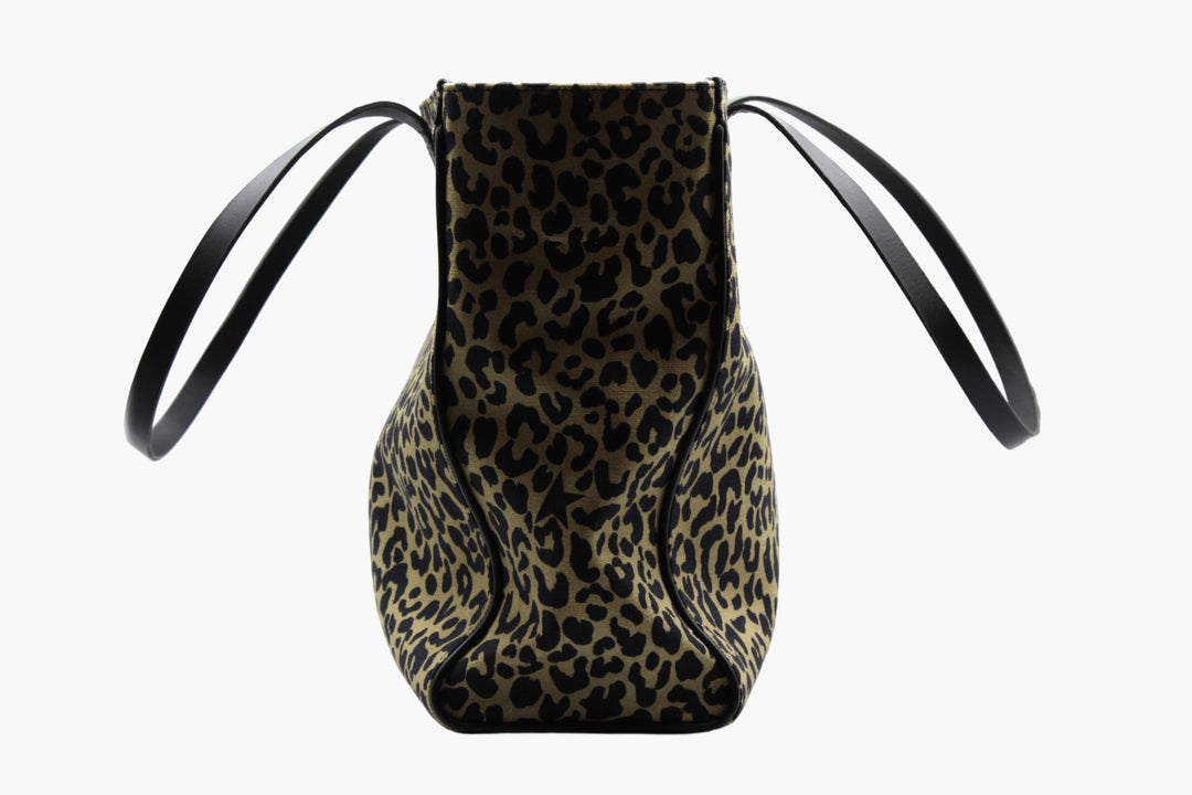 Golden Goose Tote Bag with Leopard Print