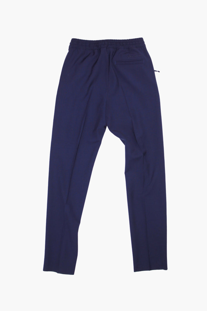 VERSACE Navy Trousers with Elastic Waistband - Timeless Design and Comfort