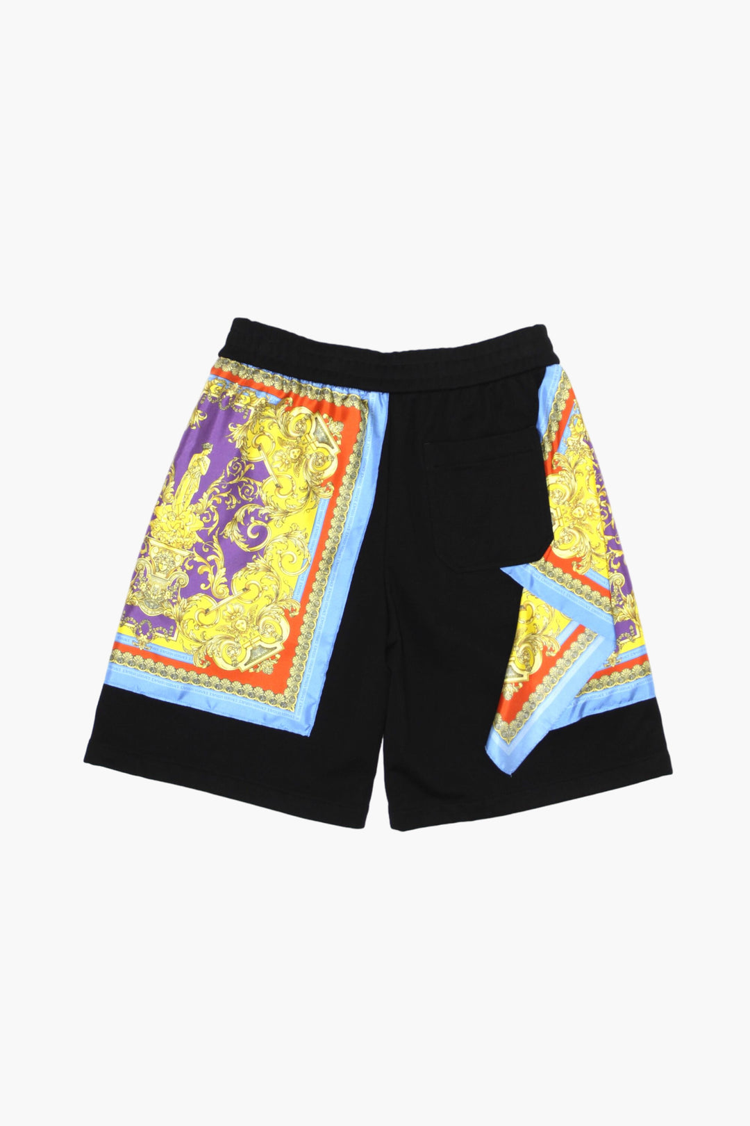 Versace Baroque Print Shorts - Made in Italy, Black-Multi