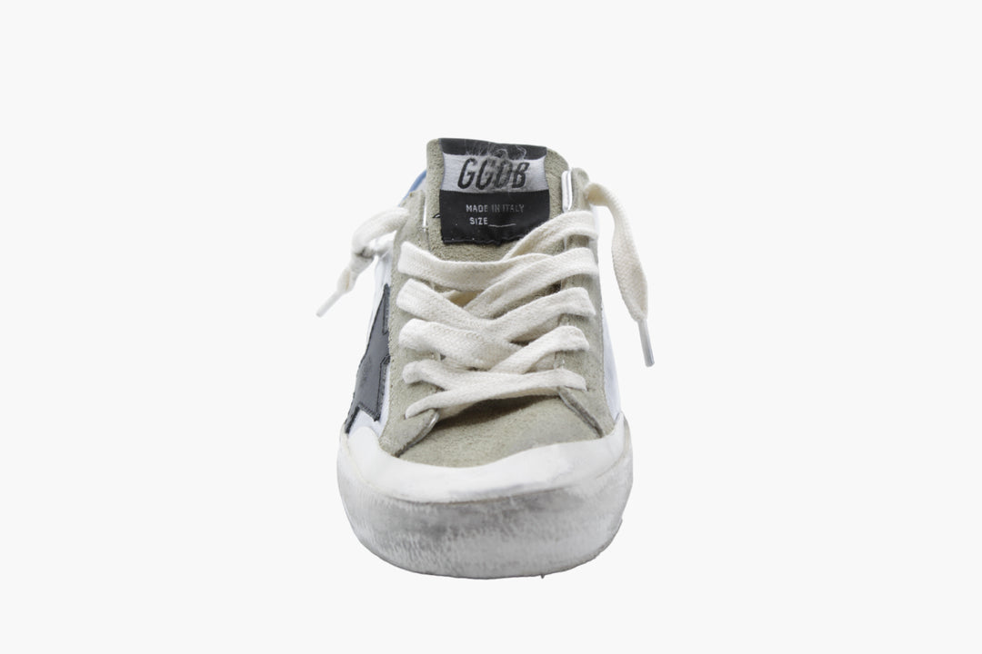 Golden Goose SuperStar Argento-Blu Distressed Sneakers (Donna)