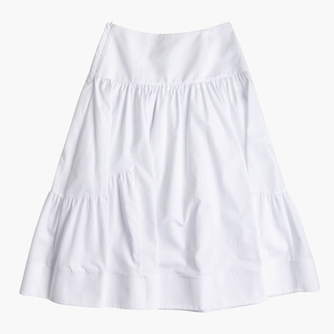 ERMANNO SCERVINO White A-line Tiered Skirt