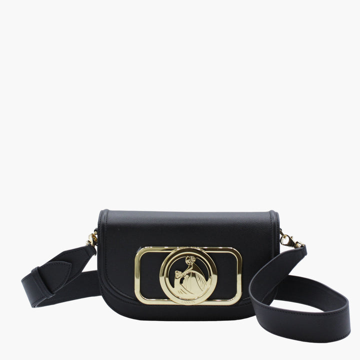 Lanvin Black-Gold Designer Bag with Elegant Gold Detailing