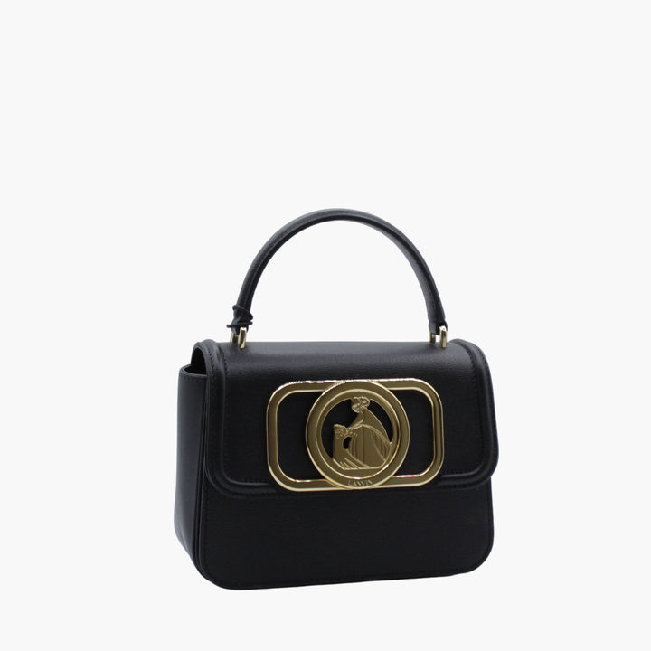 Lanvin Black-Gold Bags - Luxurious and Stylish Handbag with Gold Emblem