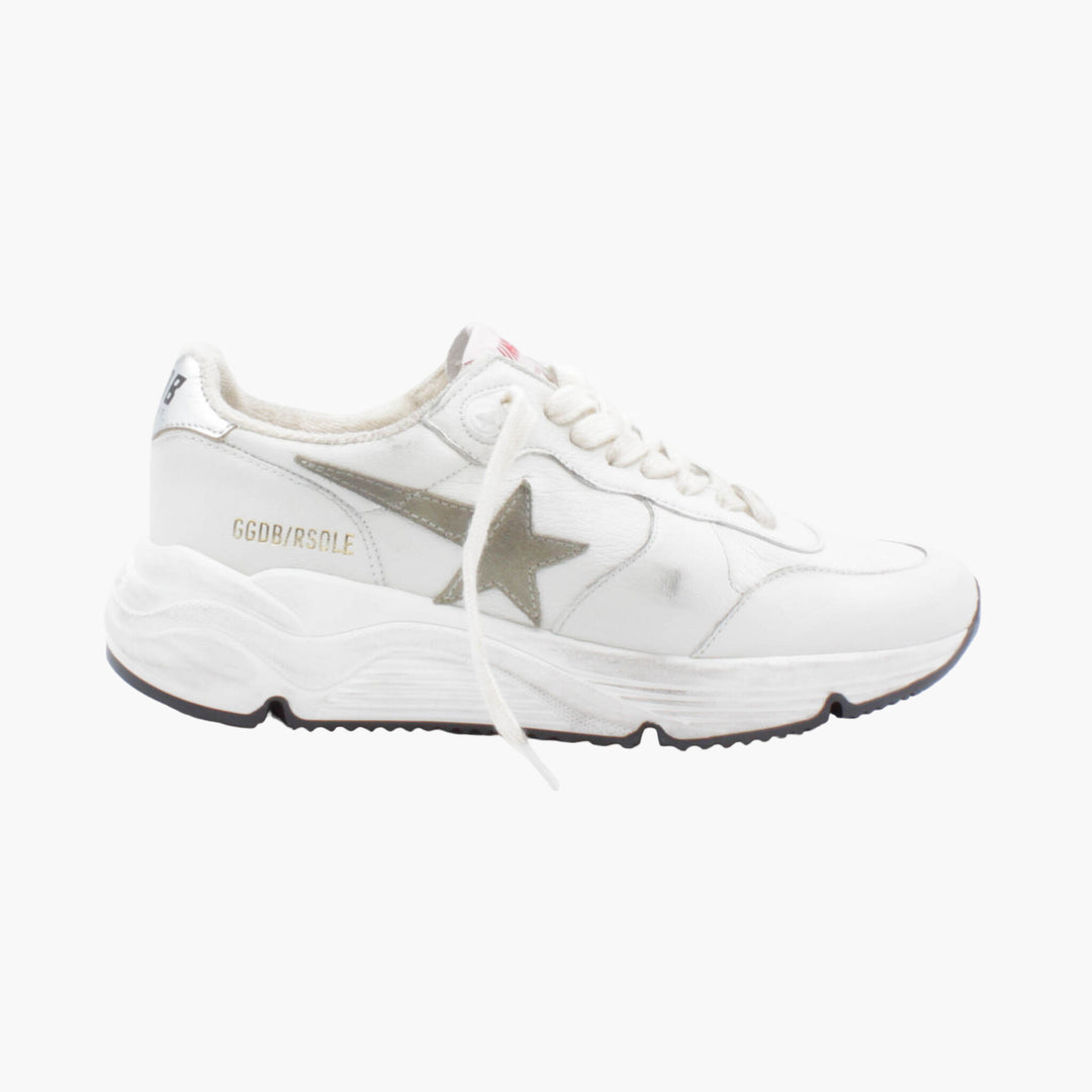 Golden Goose Running Sole basse bianche sneakers (W)