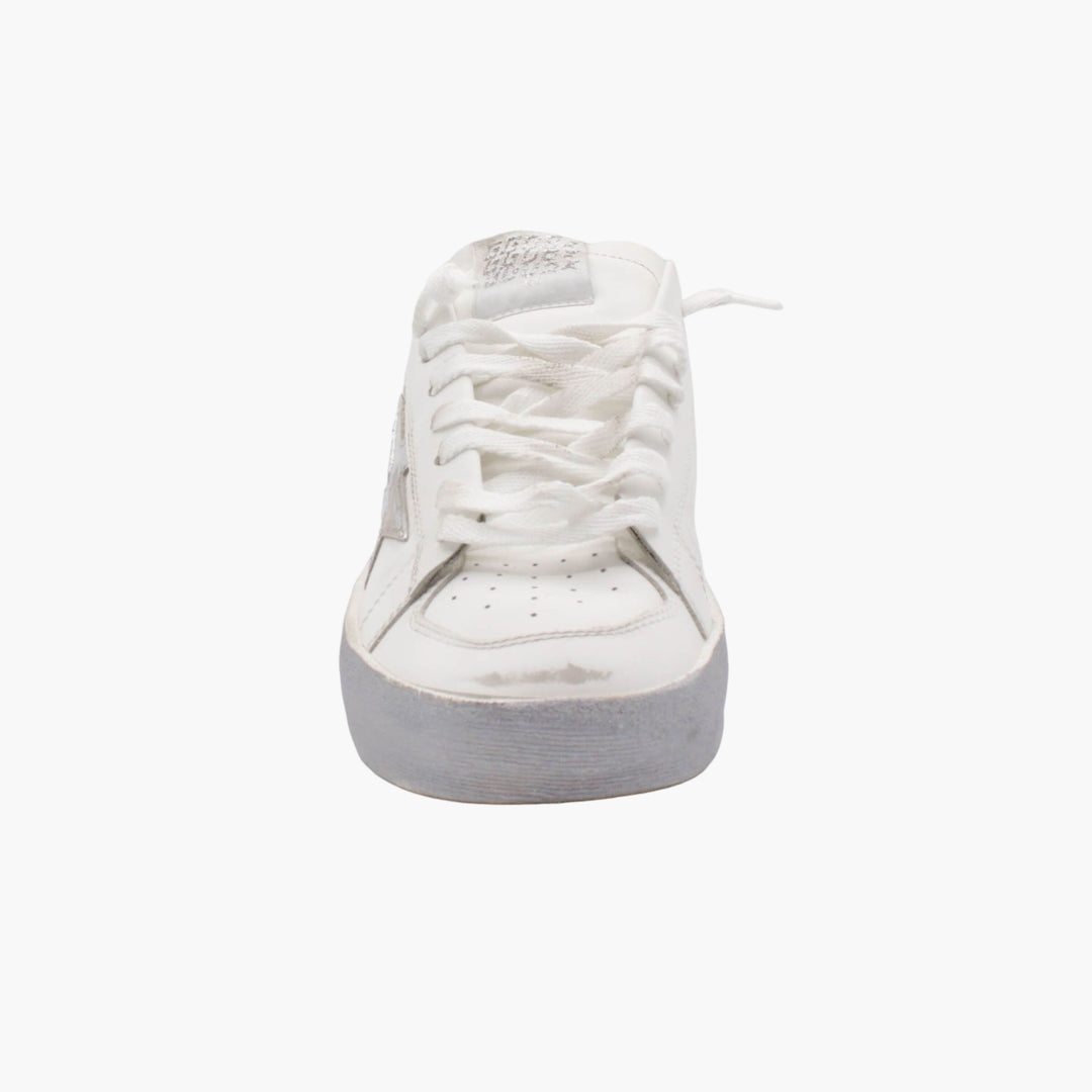 Golden Goose White Sneakers with Iconic Star Design - Made in Italy