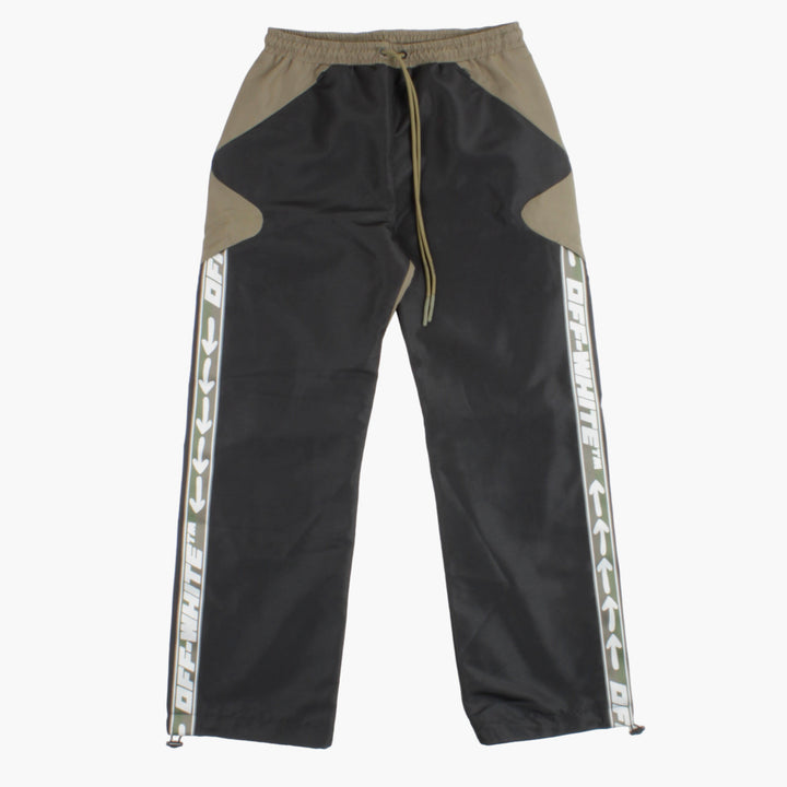 OFF-WHITE Men's Dual-Tone Track Pants with Brand Detailing