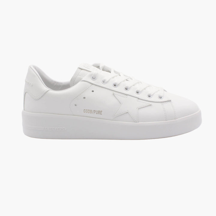 Golden Goose White Sneakers with Iconic Star Emblem