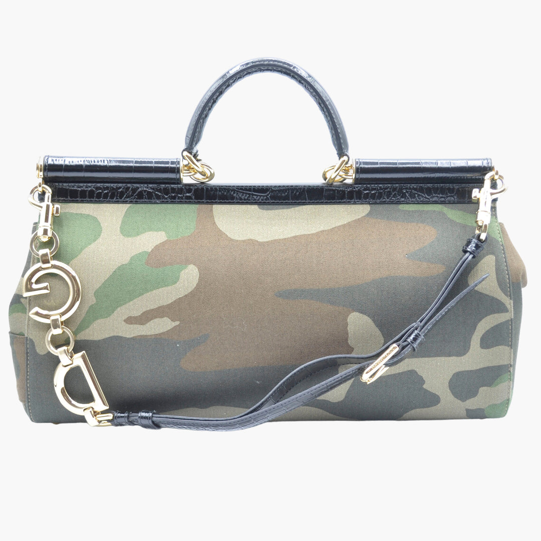 Borsa Dolce &amp; Gabbana Green Camouflage - Artigianato Italiano di Lusso