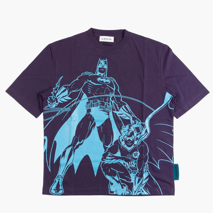 T-shirt e polo Lanvin con stampa Batman e Robin - Viola-Azzurro