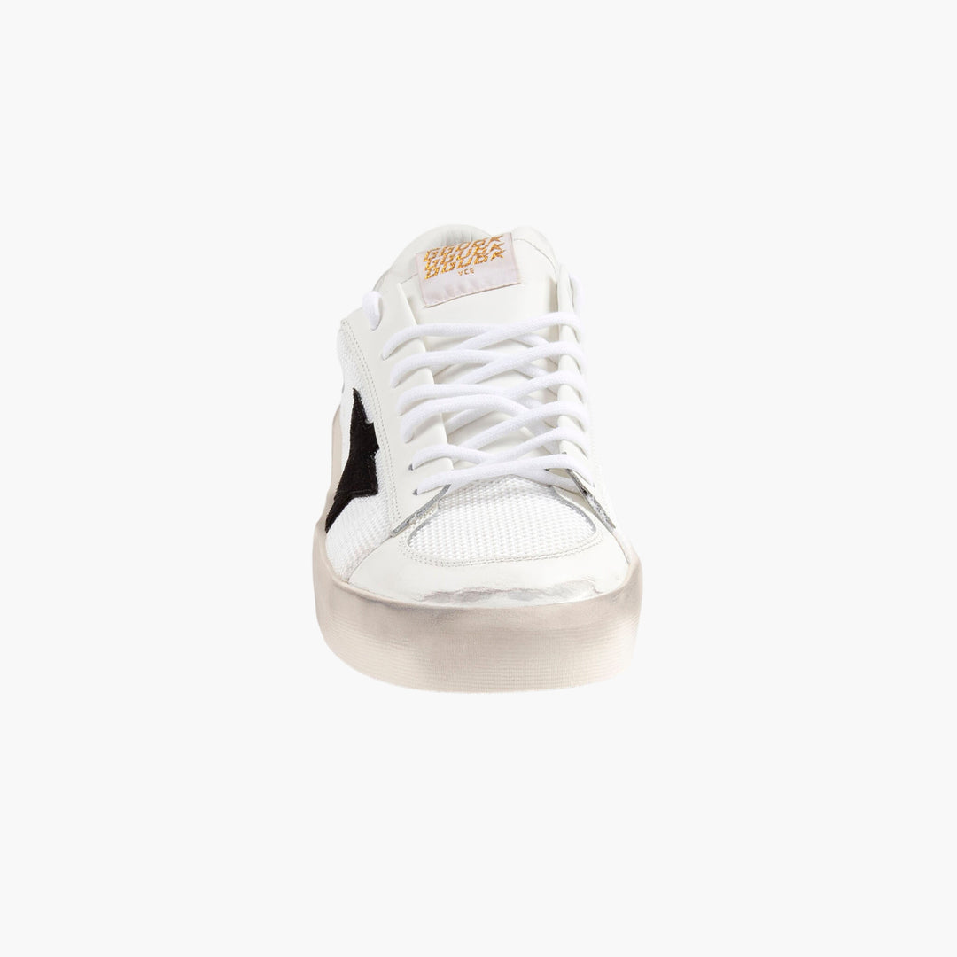 Golden Goose White Sneakers - Iconic Star Emblem, Made in Italy, Premium Leather