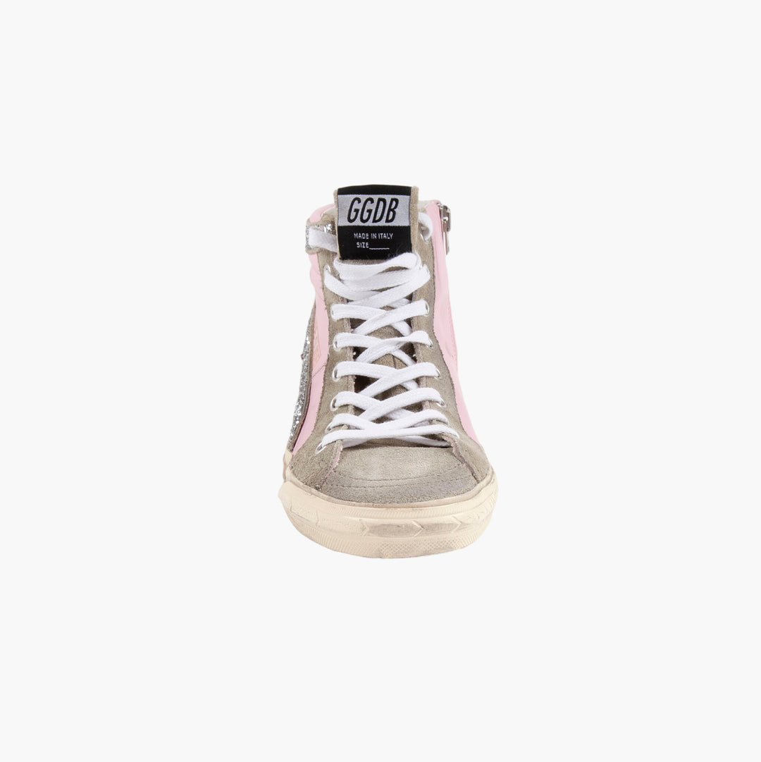 Golden Goose Pink-Multi Glitter Sneakers - Made in Italy