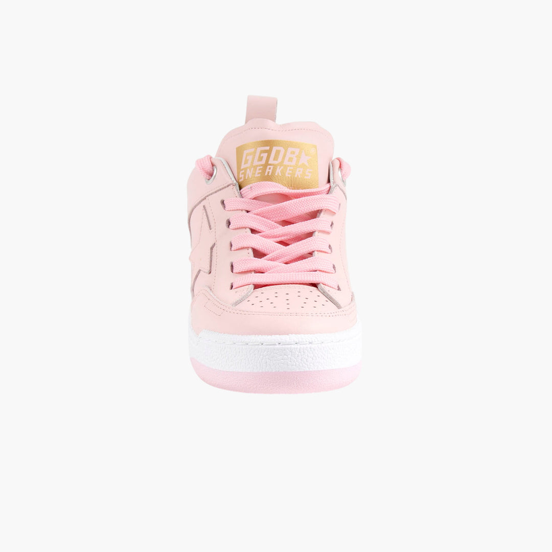 Golden Goose Pink-White Sneakers with Iconic Star Design - Made in Italy