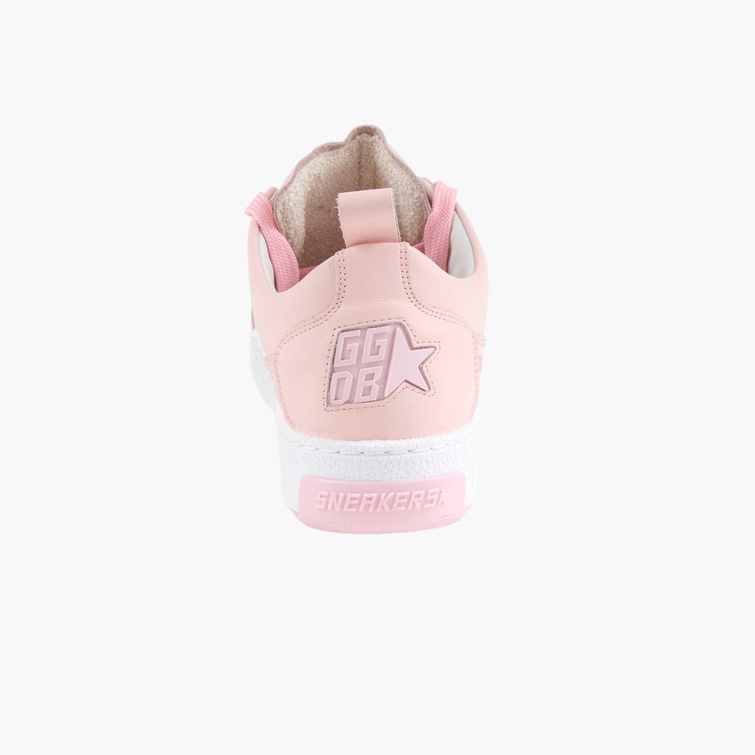 Golden Goose Pink-White Sneakers with Iconic Star Design - Made in Italy