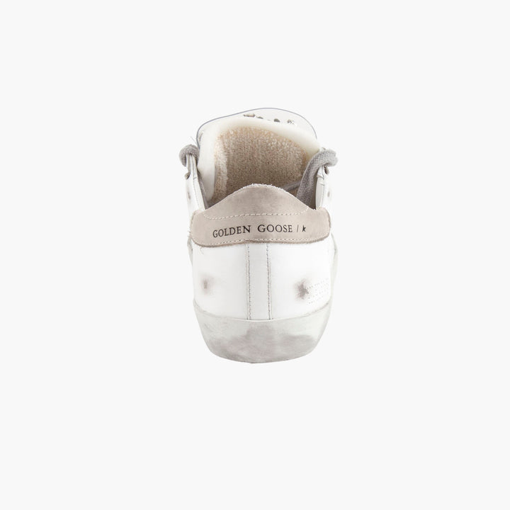 Golden Goose Sneakers White - Distressed Italian Luxury Sneakers with Iconic Star Logo