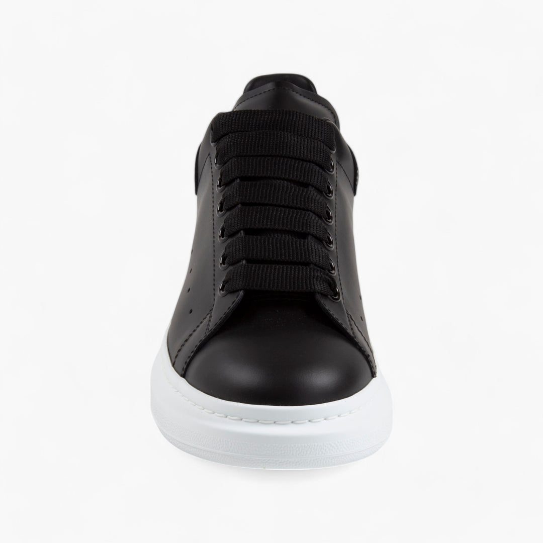 Alexander McQueen Black Leather Sneakers with Oversized Sole -