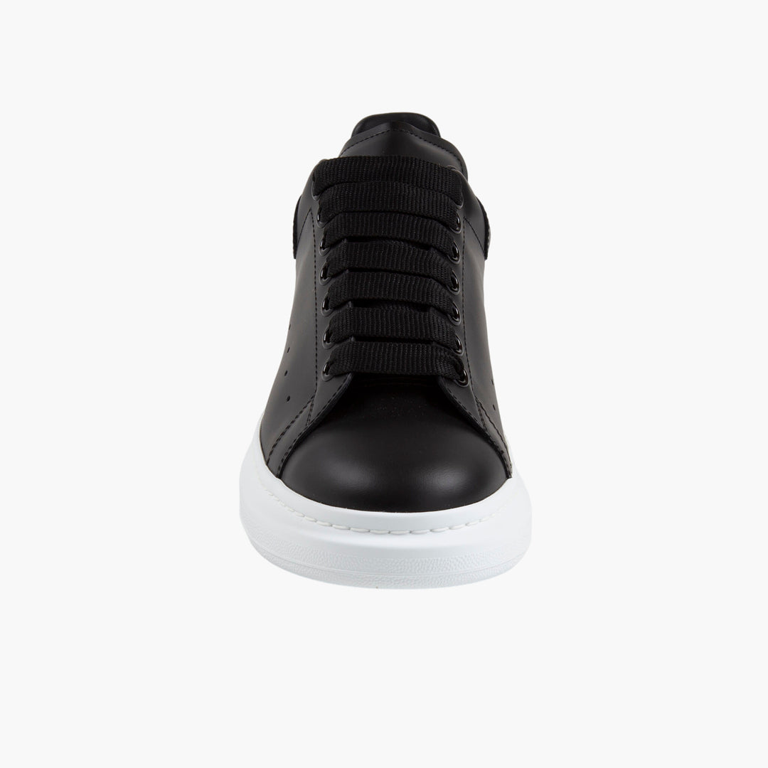 Alexander McQueen Black Leather Sneakers with Oversized Sole -