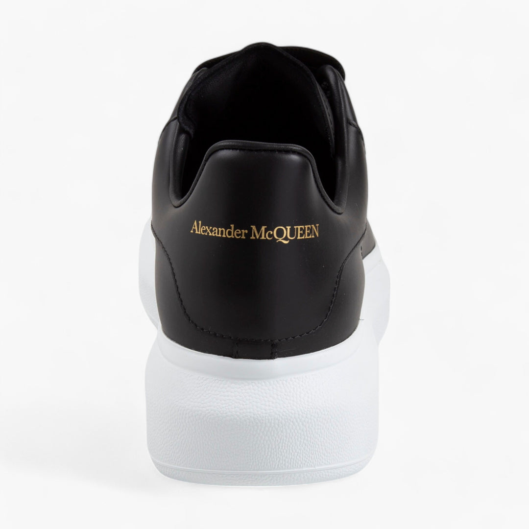 Alexander McQueen Black Leather Sneakers with Oversized Sole -