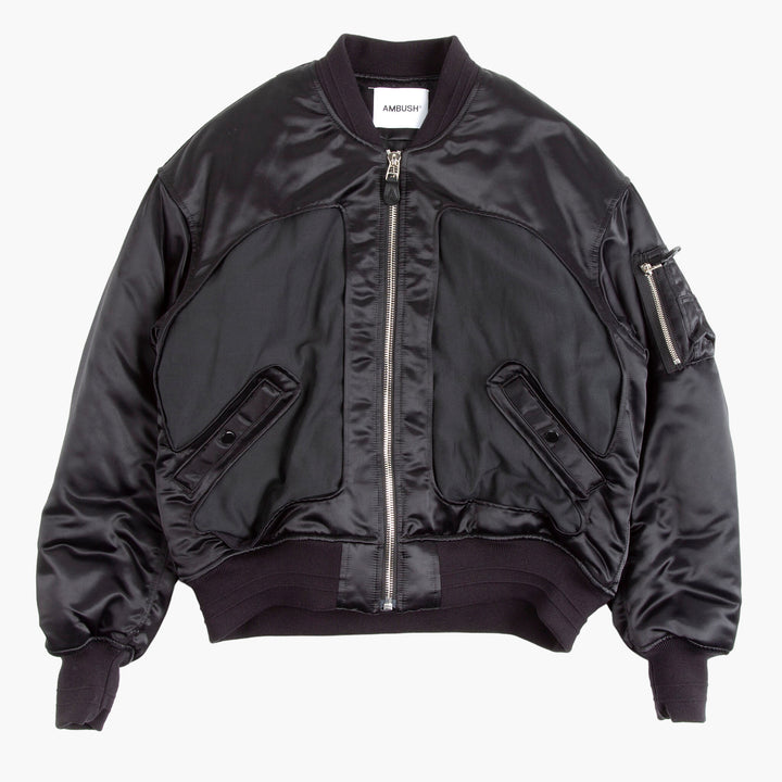 Ambush Zip-fastening Bomber Jacket In Black