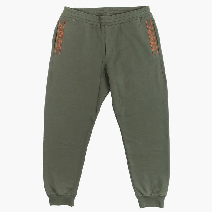 Alexander McQueen Green Trousers with Elastic Waistband - Made in Italy