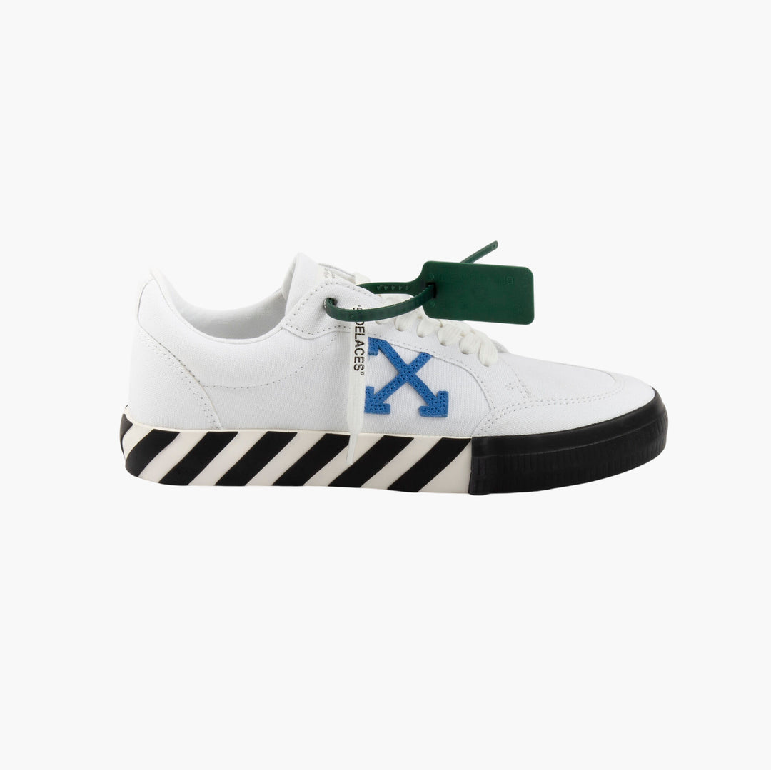 Off-White Sneakers - White-Blue-Black Arrow Design