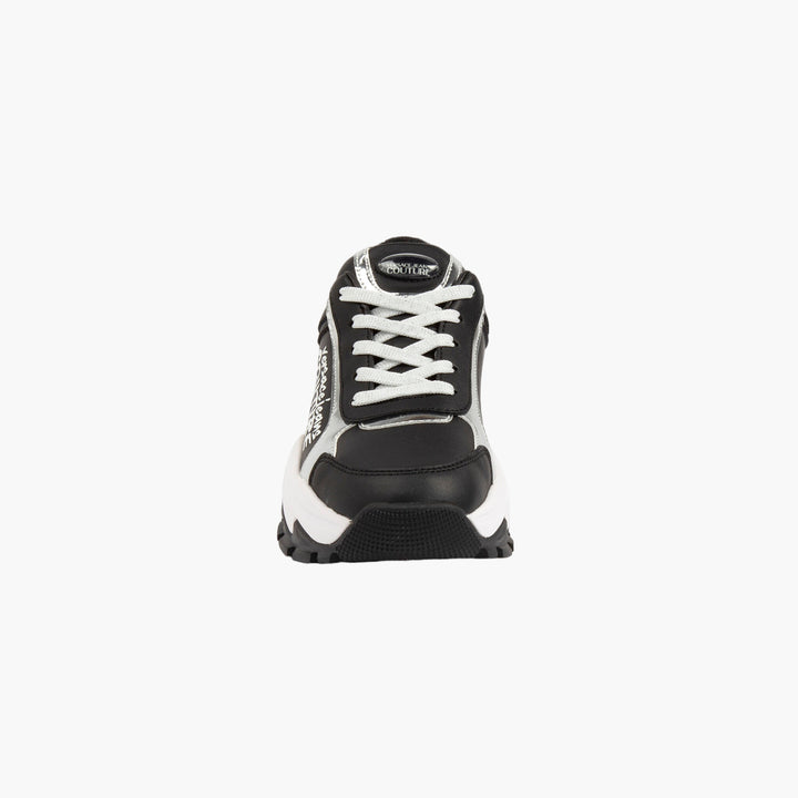 Versace Jeans Couture Black Sneakers with Iconic Branding