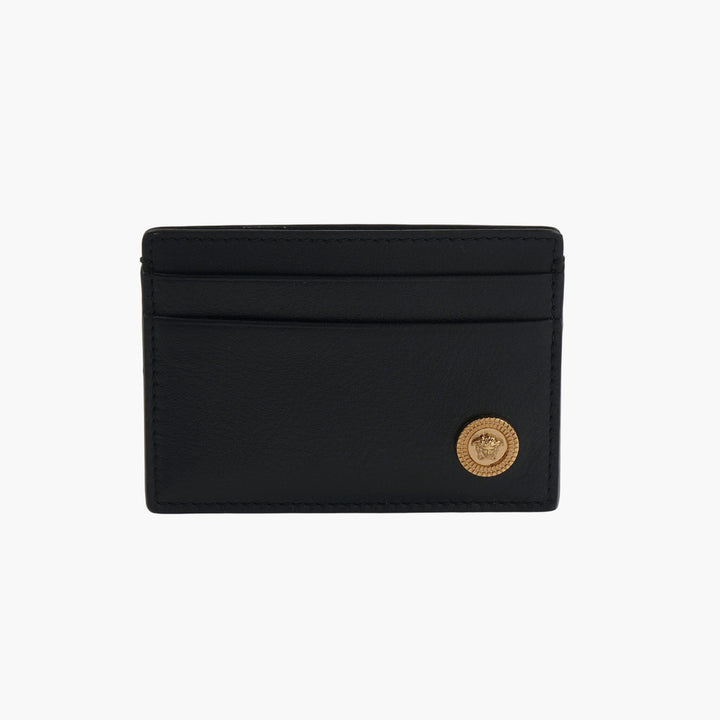 Versace Black-Gold Wallet with Iconic Medusa Emblem