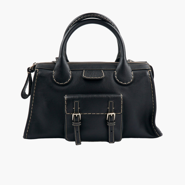 Chloè Black Leather Bag - Timeless Elegance and Sophistication