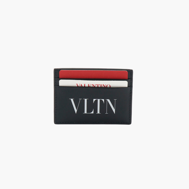 Portafoglio compatto Valentino VLTN Logo Nero - Made in Italy