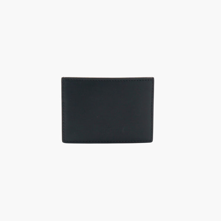 Valentino VLTN Logo Compact Black Wallet