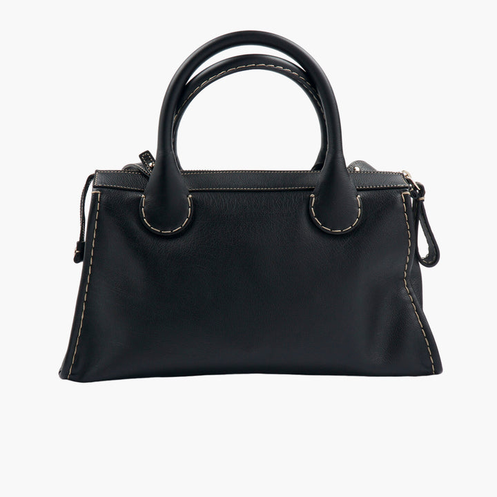 Chloè Black Leather Bag - Timeless Elegance and Sophistication