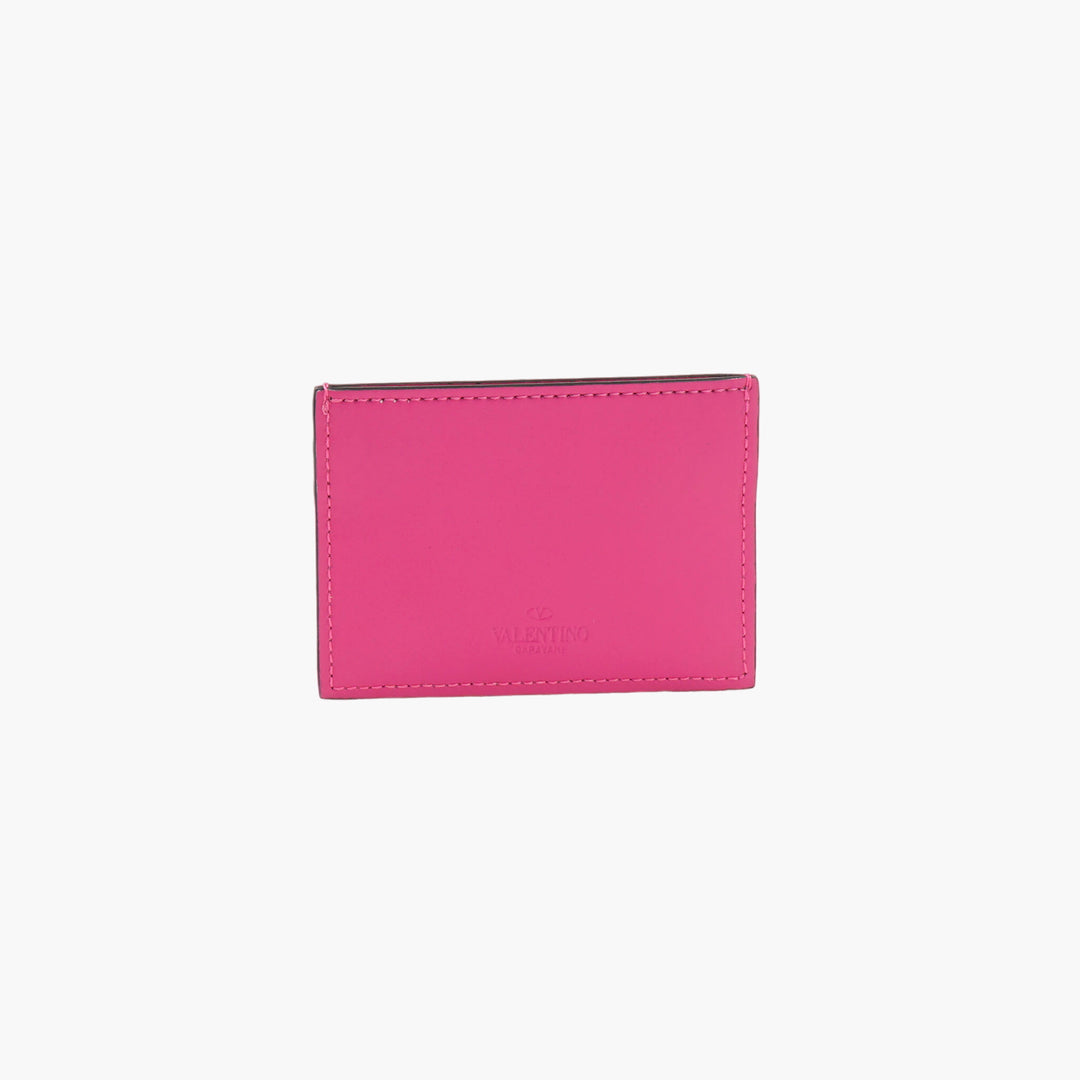 Valentino Fuchsia Wallet with VLTN Logo - Made in Italy