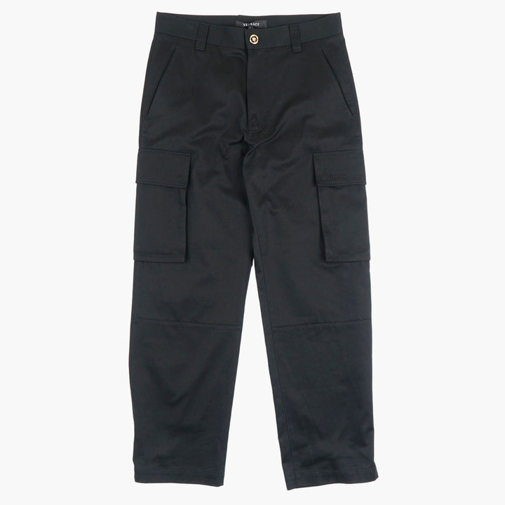 Versace Black Cargo Trousers - Made in Italy