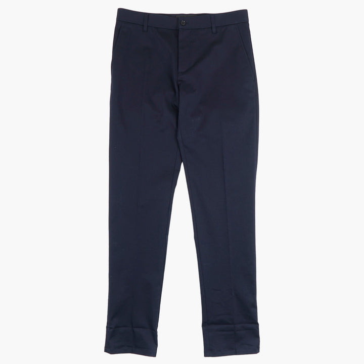 Versace Blue Tailored Fit Trousers - Elegant and Versatile Men's Fashion