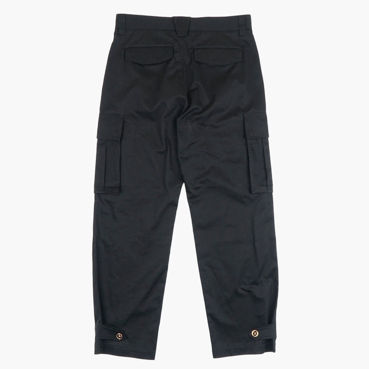 Versace Black Cargo Trousers - Made in Italy