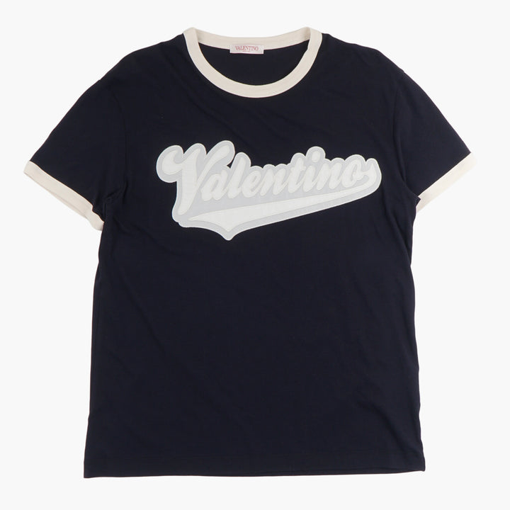 Valentino Luxury Navy-White T-shirts and Polos - Made in Italy